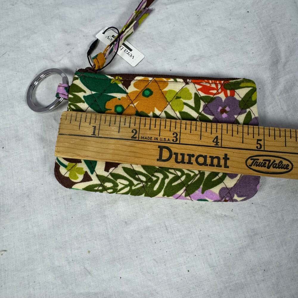 Vera Bradley Rain Forest Canopy Zip ID Key Case NWT Coin Purse - Picture 4 of 6